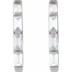 14K Yellow 1/3 CTW Lab-Grown Diamond Hoop Earrings