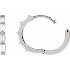 14K Yellow 1/3 CTW Lab-Grown Diamond Hoop Earrings