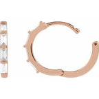 14K Yellow 1/3 CTW Lab-Grown Diamond Hoop Earrings