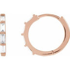 14K Yellow 1/3 CTW Lab-Grown Diamond Hoop Earrings