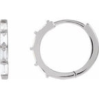 14K Yellow 1/3 CTW Lab-Grown Diamond Hoop Earrings