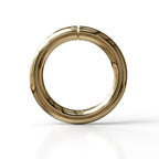 14 Gauge Seamless Ring Hoop - 14k, 18k Gold (Y, W or R), Platinum or Sterling Silver