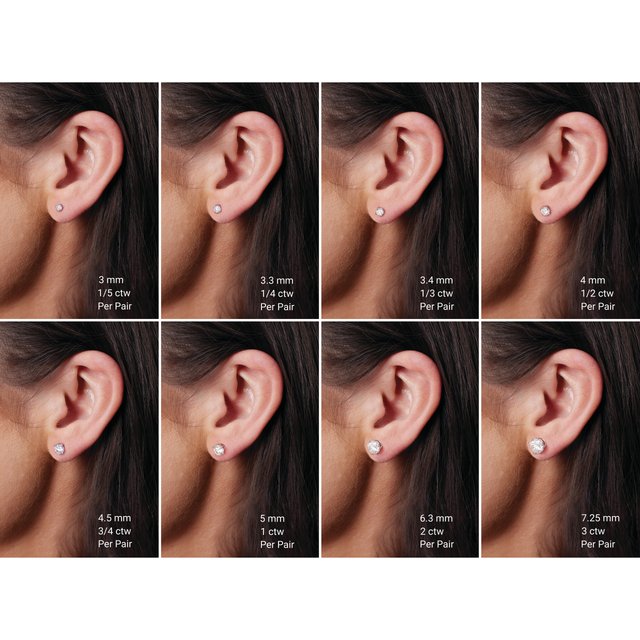 14K White 5 mm Natural Ruby Earrings