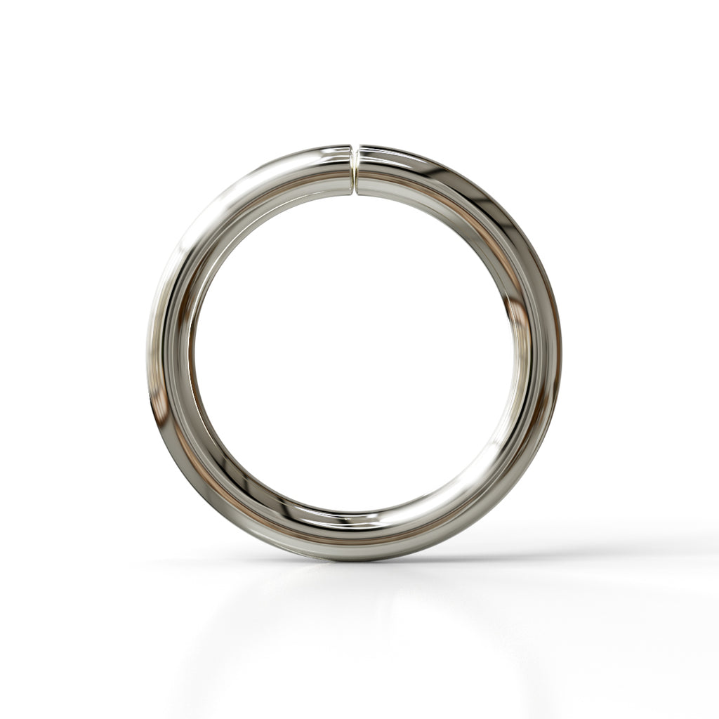 16 Gauge Seamless Ring Hoop - 14k, 18k, 22k or 24k Gold (Y, W or R), Platinum or Sterling Silver