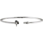 14K White 1/2 CTW Natural Diamond Pavé-Style 7" Bracelet