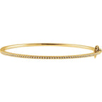 14K 1/2 CTW Natural Diamond Pavé-Style Bracelet - 14k Gold (Yellow, White, Rose)