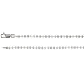 2mm Hollow Bead 7" Chain Bracelet - Sterling Silver