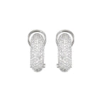 1.5 Ctw Natural Diamond Earrings - 14K White Gold