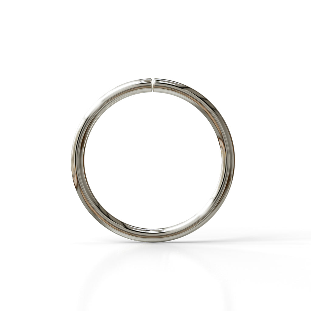 22 Gauge Seamless Ring Hoop - 14k, 18k Gold (Y, W or R), Platinum or Sterling Silver