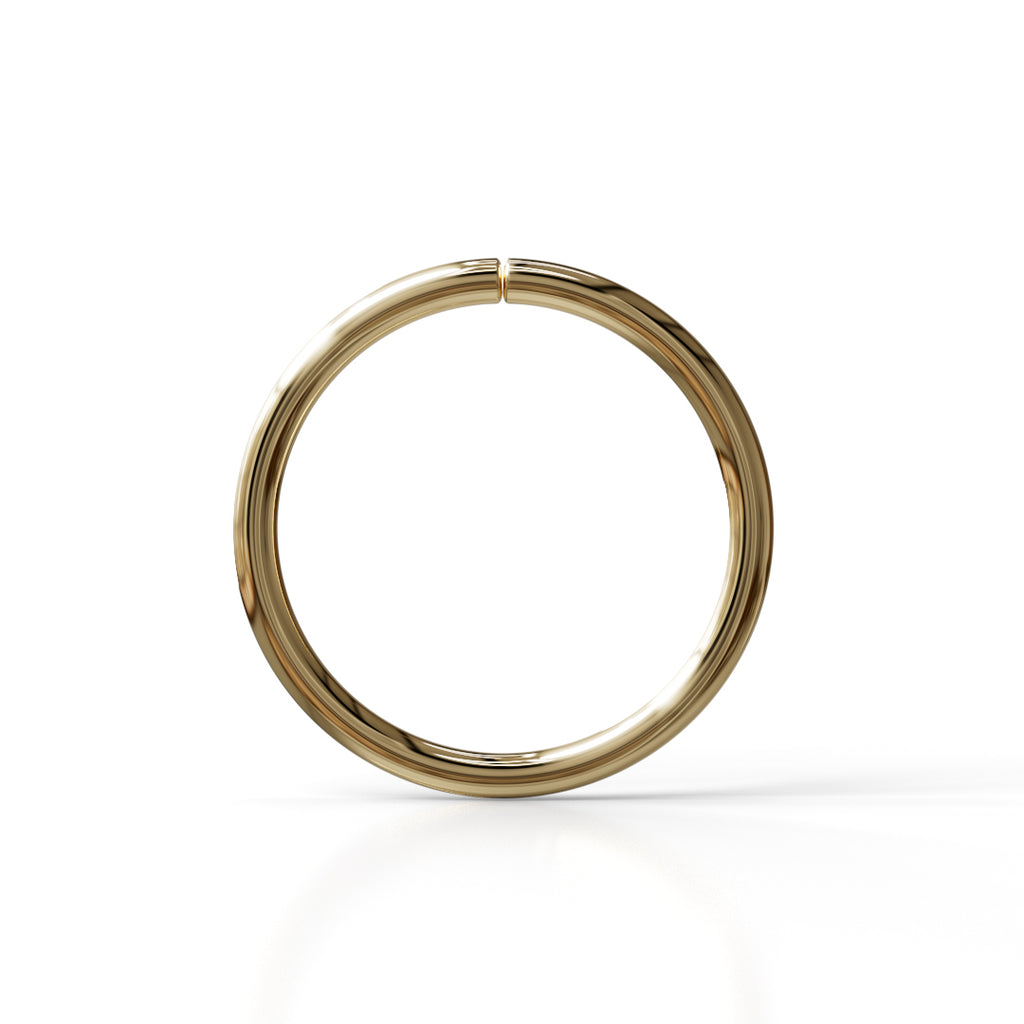 22 Gauge Seamless Ring Hoop - 14k, 18k Gold (Y, W or R), Platinum or Sterling Silver