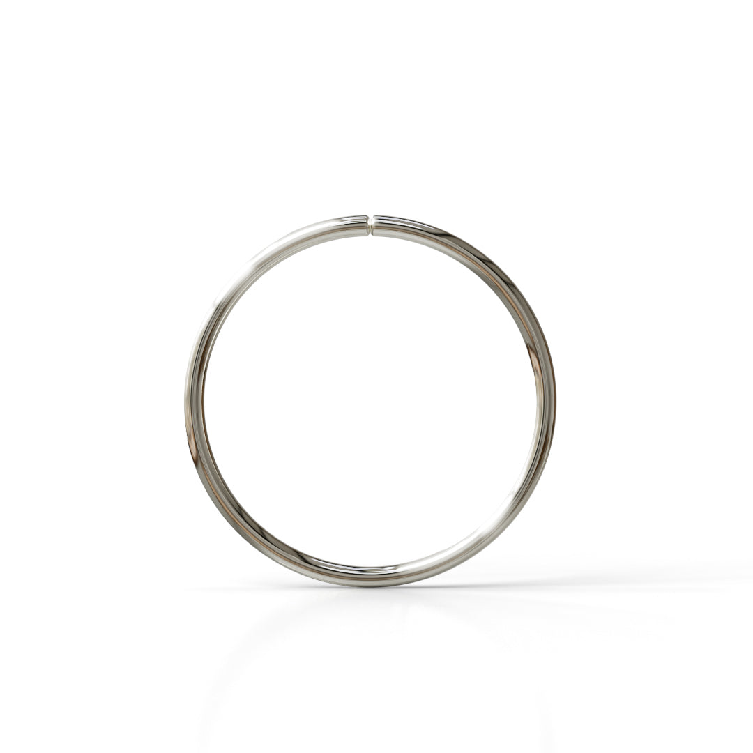 24 Gauge Seamless Ring Hoop - 14k, 18k Gold (Y, W or R), Platinum or Sterling Silver
