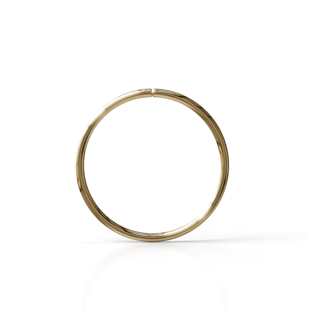 24 Gauge Seamless Ring Hoop - 14k, 18k Gold (Y, W or R), Platinum or Sterling Silver