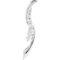 3/4 Ctw Or 1/2 Accented Journey Graduated Drop Diamond Necklace - 18K 14K Gold (Y R W) Platinum
