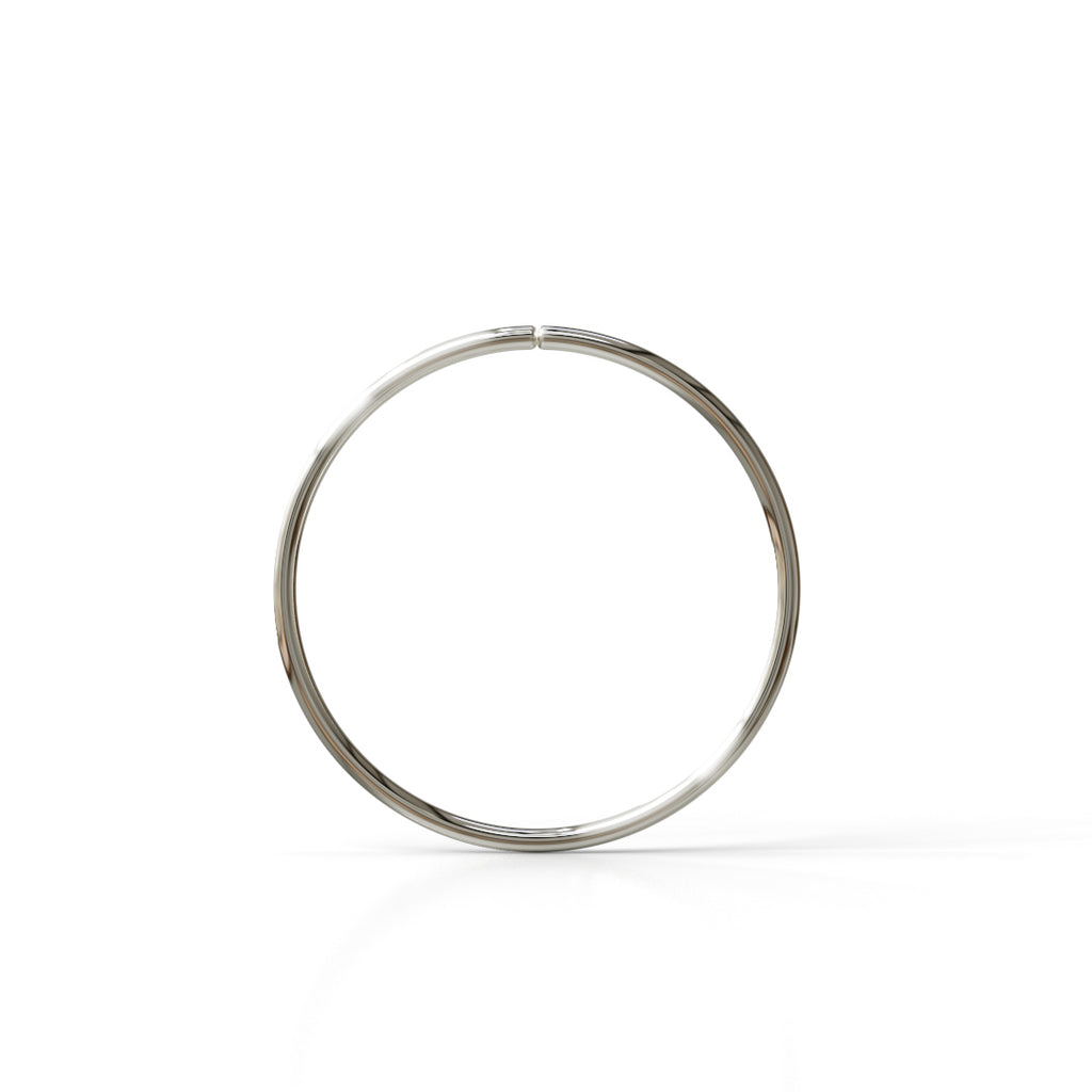 26 Gauge Seamless Ring Hoop - 14k, 18k Gold (Y, W or R), Platinum or Sterling Silver