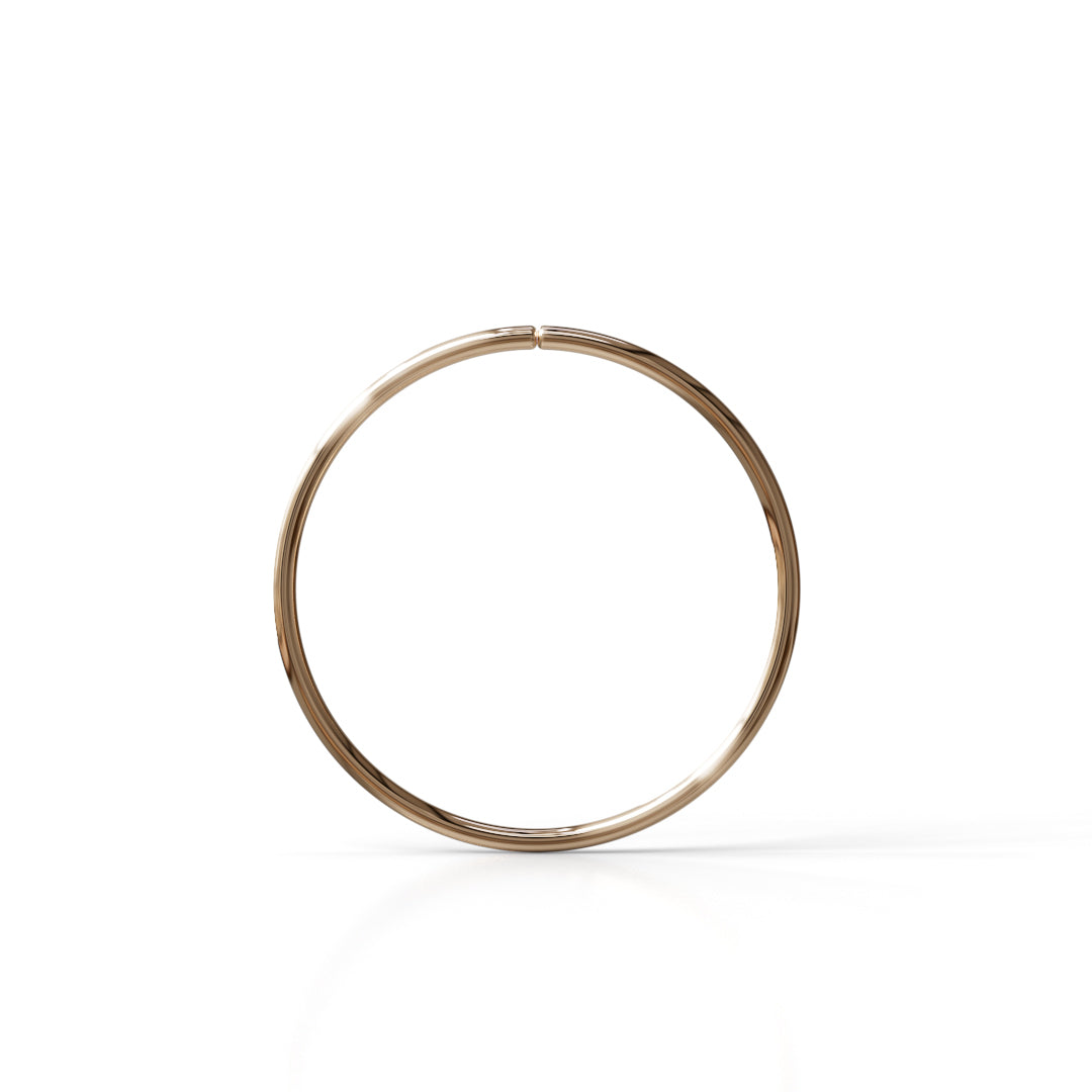 26 Gauge Seamless Ring Hoop - 14k, 18k Gold (Y, W or R), Platinum or Sterling Silver