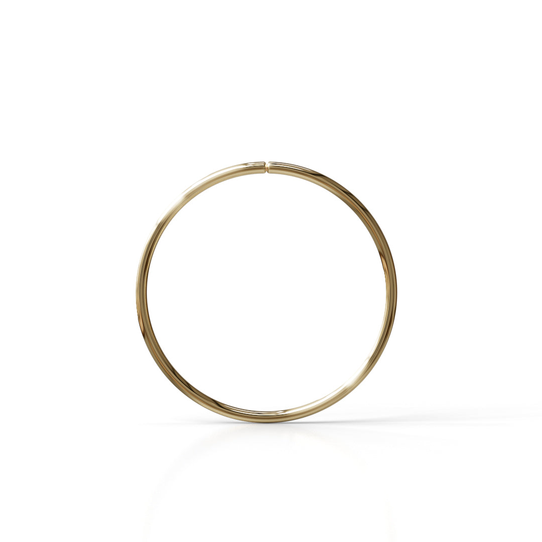 26 Gauge Seamless Ring Hoop - 14k, 18k Gold (Y, W or R), Platinum or Sterling Silver