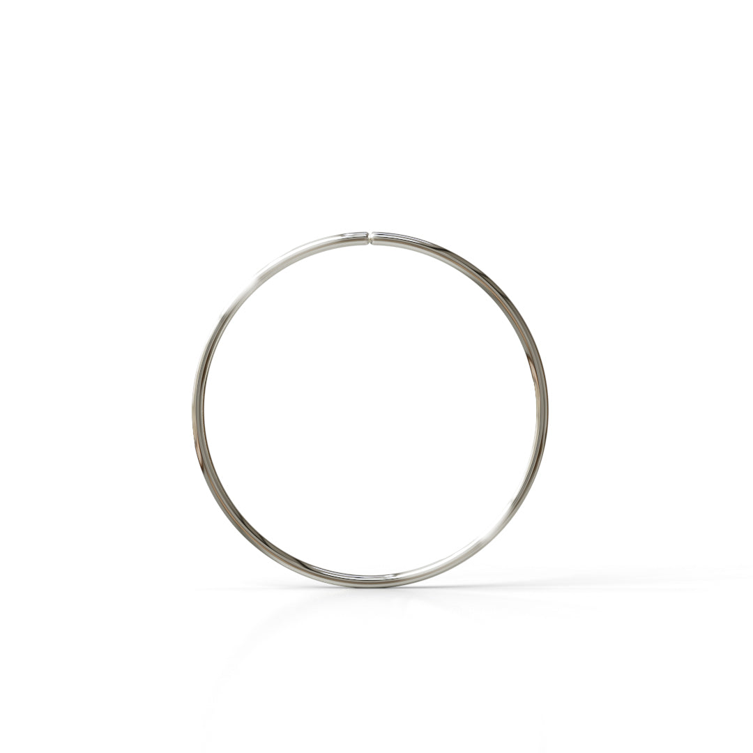28 Gauge Seamless Ring Hoop - 14k, 18k Gold (Y, W or R), Platinum or Sterling Silver