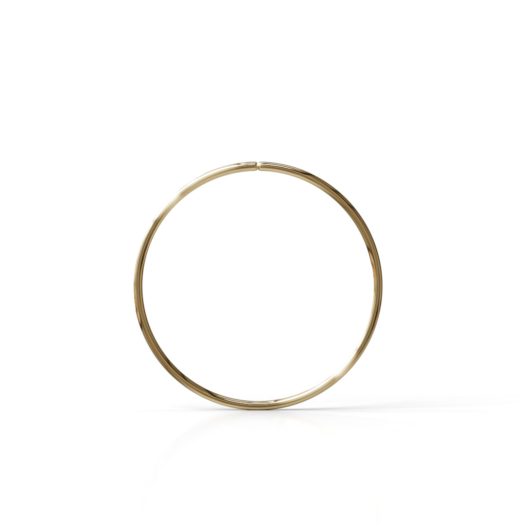 28 Gauge Seamless Ring Hoop - 14k, 18k Gold (Y, W or R), Platinum or Sterling Silver