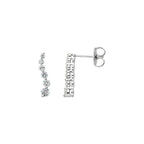 1/2 Ctw Journey Graduated Drop Diamond Earrings - 14K Gold (Y Or W)