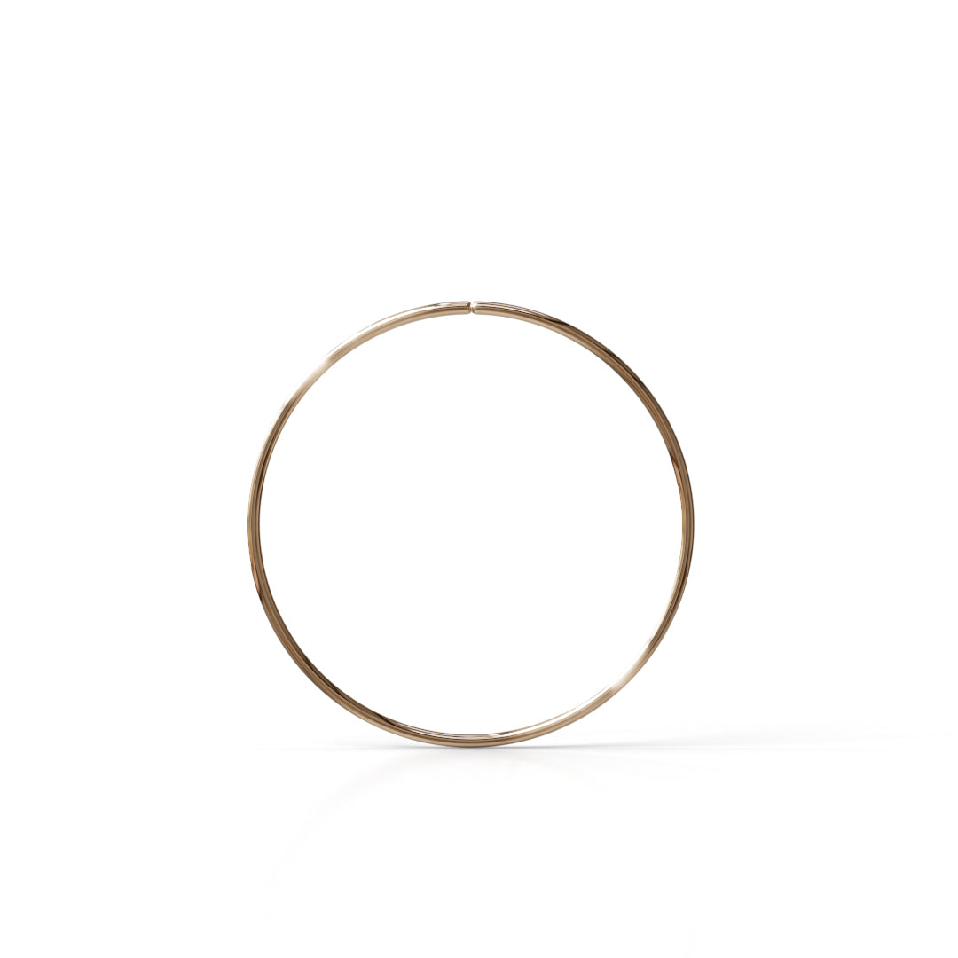30 Gauge Seamless Ring Hoop - 14k, 18k Gold (Y, W or R), Platinum or Sterling Silver
