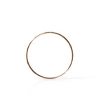 30 Gauge Seamless Ring Hoop - 14k, 18k Gold (Y, W or R), Platinum or Sterling Silver