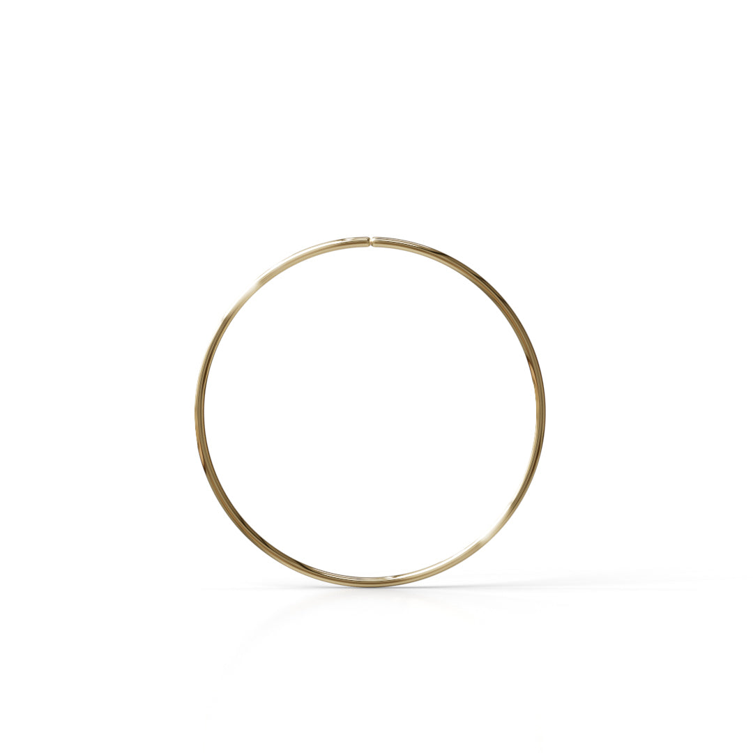 30 Gauge Seamless Ring Hoop - 14k, 18k Gold (Y, W or R), Platinum or Sterling Silver