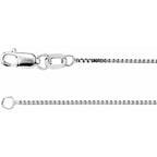 0.75mm Box Chain Bracelet or Necklace - 14k Gold (Y, W), or Sterling Silver