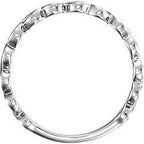 Infinity-Inspired Ring - 14k Gold (Y, W or R), Platinum, Sterling Silver