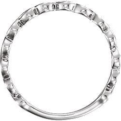 Infinity-Inspired Ring - 14k Gold (Y, W or R), Platinum, Sterling Silver