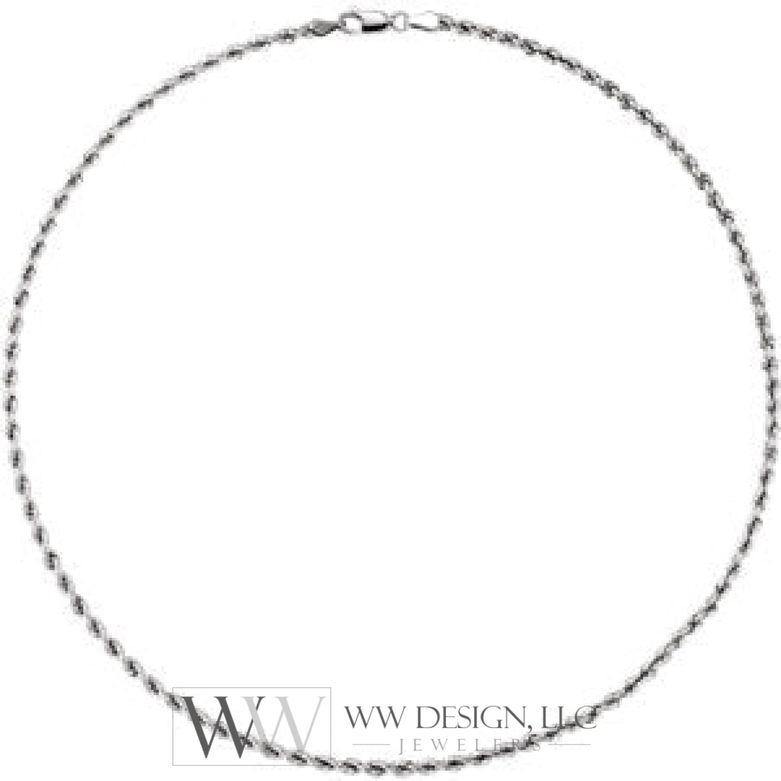 3 mm Rope Chain - 14k Gold (Yellow or White) - WW Design, LLC