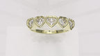 0.75ctw Diamond 5 Heart Ring - 14k, 18k (Y, W, or R), Platinum, Palladium