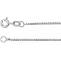 1.2mm Box Chain Bracelet or Necklace - 14k Gold (Y, W), or Sterling Silver