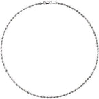 3 mm Rope Chain - 14k Gold (Yellow or White) - WW Design, LLC