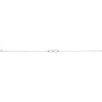 1/8 CTW Natural Diamond Infinity 6 1/2-7 1/2" Bracelet - 14k Gold (Y, R or W), Platinum or Sterling Silver