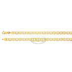 6.3mm Diamond Cut Flat Anchor Chain 20" - 14k Yellow Gold