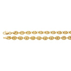 4.7mm Puffed Anchor Chain 18" - 14k Yellow Gold
