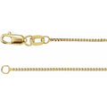 0.75mm Box Chain Bracelet or Necklace - 14k Gold (Y, W), or Sterling Silver
