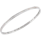 2.25 CTW or 1.5 CTW Natural Diamond Stackable Bangle 8" Bracelet - 14k Gold (Yellow, White or Rose) wwdesignjewelers.com