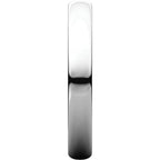 3mm Half Round Light Wedding Band Stackable Ring - 14k Gold (Y, W, or R), Palladium, Platinum, Sterling Silver