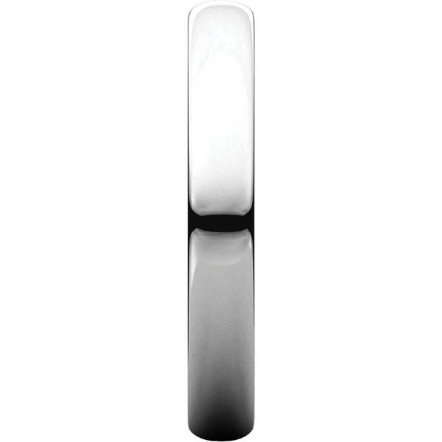 3mm Half Round Light Wedding Band Stackable Ring - 14k Gold (Y, W, or R), Palladium, Platinum, Sterling Silver
