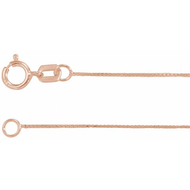 0.55mm Box Chain Bracelet or Necklace - 14k Gold (Y, R, W), or Sterling Silver