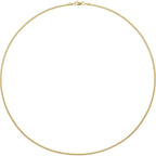 1.82Mm Box Chain Bracelet Or Necklace - 14K Gold (Y R W) Sterling Silver