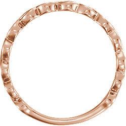 Infinity-Inspired Ring - 14k Gold (Y, W or R), Platinum, Sterling Silver