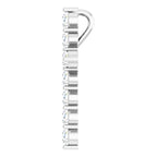 14K White 3/8 CTW Natural Diamond Cross Pendant