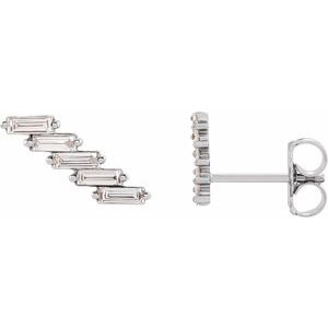 14K Yellow 1/4 CTW Natural Diamonds Ear Climber