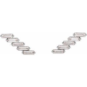 14K Yellow 1/4 CTW Natural Diamonds Ear Climber