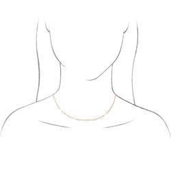2.6 mm Thin Elongated Flat Link Paperclip Chain - 14k Gold (Y, W, or R), or Sterling Silver - wwdesignjewelry.com