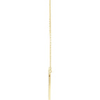 14K Yellow 3/8 CTW Natural Diamond Large Heart 16" Necklace