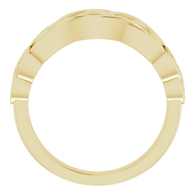 Men's Celtic Ring - 14k Gold (Y, W, R), Platinum, Sterling Silver