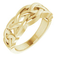 Men's Celtic Ring - 14k Gold (Y, W, R), Platinum, Sterling Silver